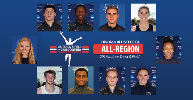 10 Greyhounds Named USTFCCCA All-Mideast Region in Indoor Track & Field