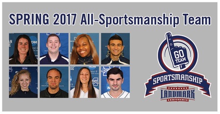 Eight Greyhounds Named to 2017 Landmark Conference Spring All-Sportsmanship Team