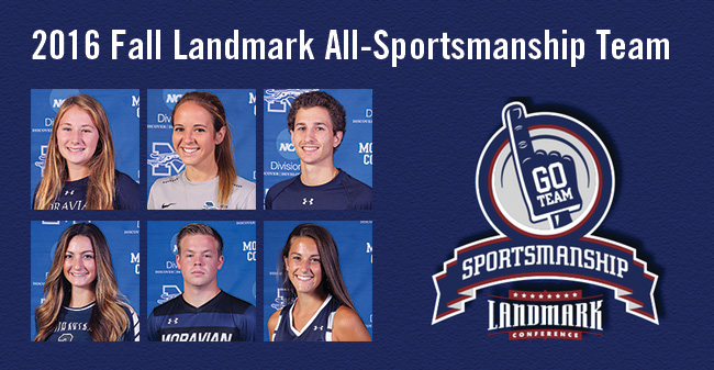 Six Greyhounds Selected to Landmark Conference Fall All-Sportsmanship Team