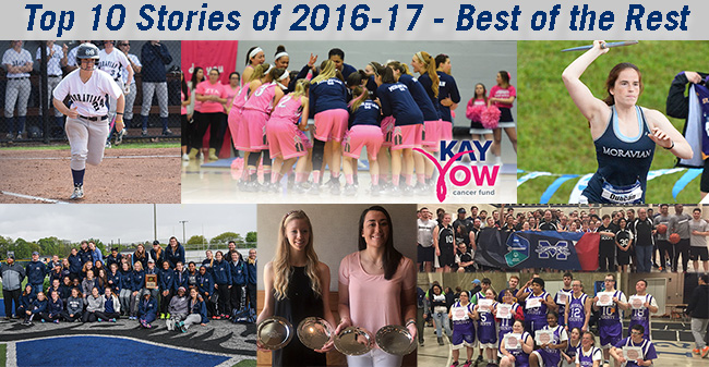 Some of the stories that missed the Top 10 Countdown including Play 4Kay, Special Olympics, Women's Track Landmark Conference title, and student-athlete awards.