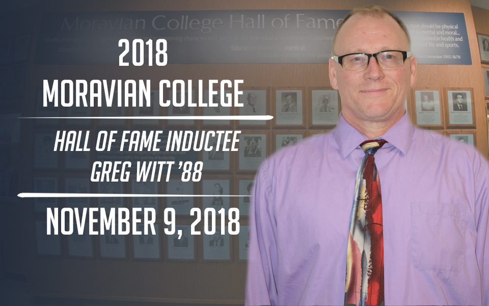 Greg Witt '88, a new Moravian Hall of Fame inductee