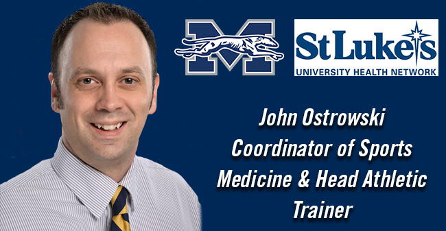 John Ostrowski named Coordinator of Sports Medicine & Head Athletic Trainer at Moravian College.