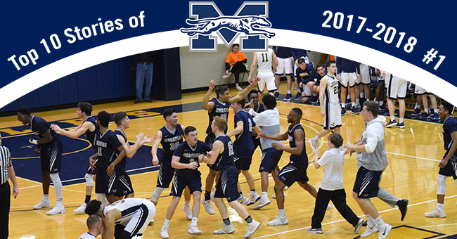 Number 1 on the Top 10 Stories of 2017-18 is the men's basketball team's first-ever Landmark Conference title.