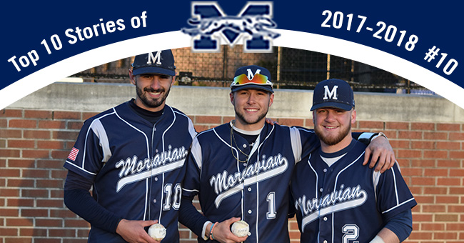 No. 10 on the Top 10 Stories of 2017-18 is juniors Mike Mittl, Austin Markowski & Evan Kulig each reaching 100 career hits in the same game.
