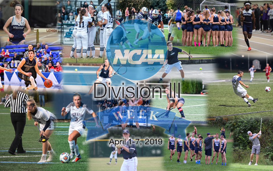 Moravian is participating in the 8th Annual NCAA Division III Week from April 1-7.