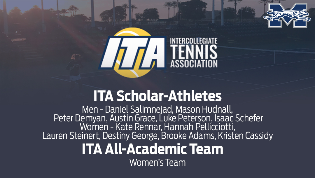 12 Greyhounds Named to Intercollegiate Tennis Association Scholar-Athletes and women's squad earns All-Academic Team honors.