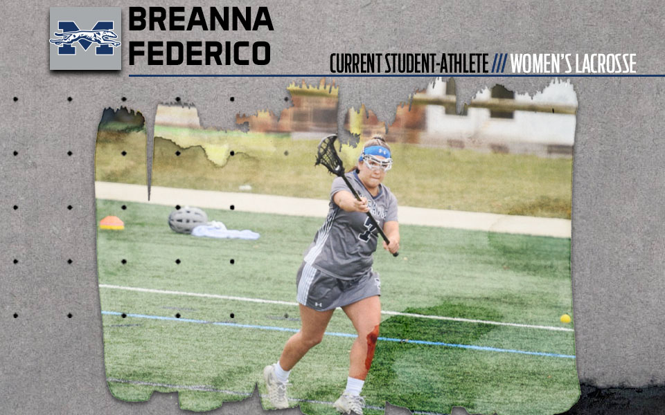 Breanna Federico taking a shot as part of the Moravian College Get to Know Series.