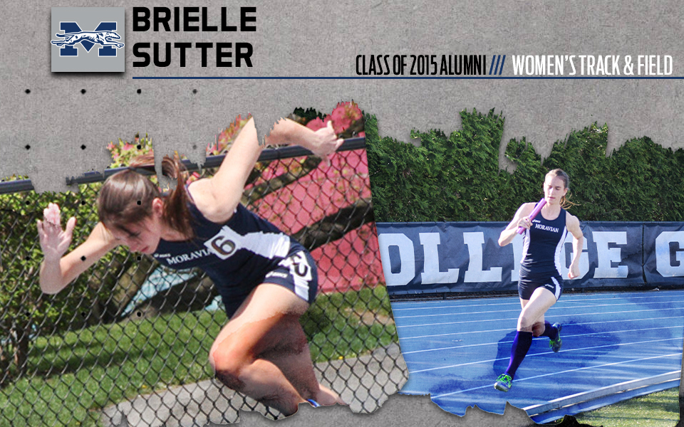 Brielle sutter running on breidegam track.