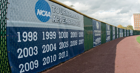 Blue & Grey Softball Field - left field fence