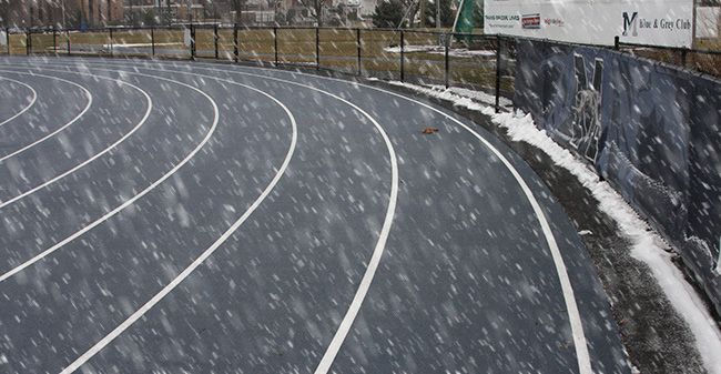 Timothy Breidegam Track under snow
