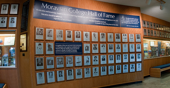 Hall of Fame display case