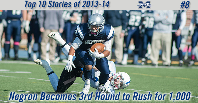 2013-14 Top Stories - #3 - Chris Negrion becomes third Hound to rush for 1,000 yards