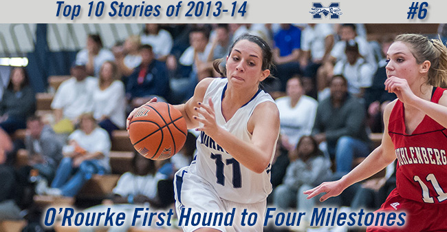 2013-14 Top Stories - #6 - Katie O'Rourke first Hound to four milestones