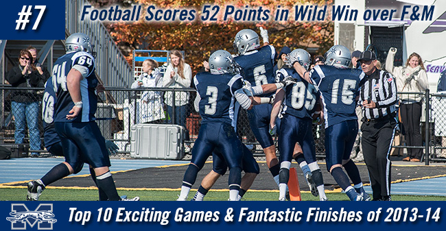 2013-14 Top Games - #7 - Football scores 52 points versus Franklin & Marshall