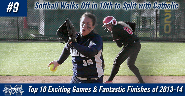 Top 10 Exciting Games of 2013-14 - #9 Softball Walks Off in 10th to Split with Catholic