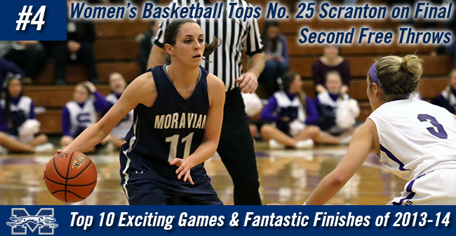 Top 10 Exciting Games of 2013-14 - #4 Women's Basketball Tops No. 25 Scranton on Final Second Free Throws