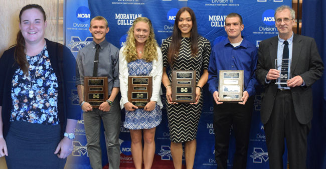 Moravian Honors Senior Athletes; Dalickas, Farrell & Wright Named Athletes of the Year