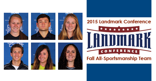 Six Greyhounds Named to Landmark Conference Fall All-Sportsmanship Team