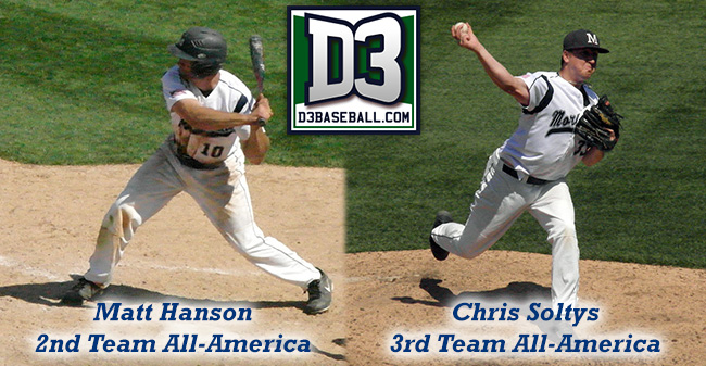 Hanson & Soltys Selected as D3baseball.com All-Americans