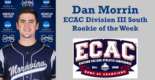 Morrin Honored as ECAC DIII South Rookie of the Week