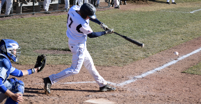 Gaetaniello Joins 100-Hit Club But Hounds Fall to Ohio Wesleyan in Extra Innings