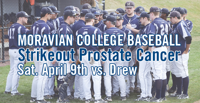 Moravian Baseball Hosting Strikeout Prostate Cancer Week April 4-9