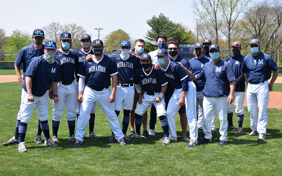 Moravian honored its seniors from both the Class of 2020 and 2021 before taking on Susquehanna University at Gillepsie Field.