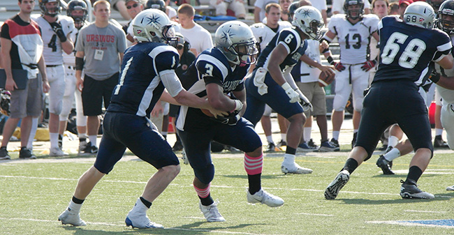 Football Rally Comes up Short in 52-44 Loss to Ursinus