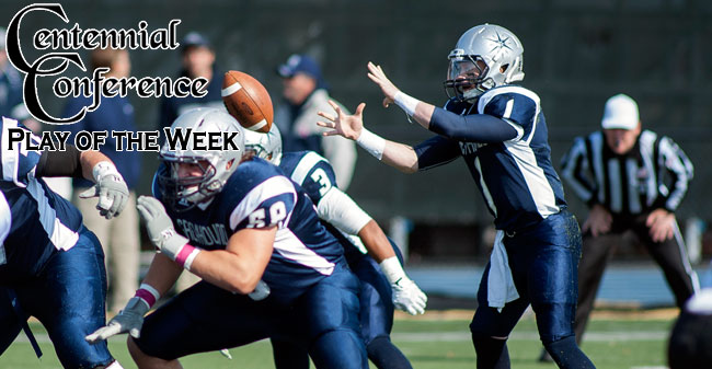 Moyer's 34-yard TD Run Voted Centennial Conference Play of the Week
