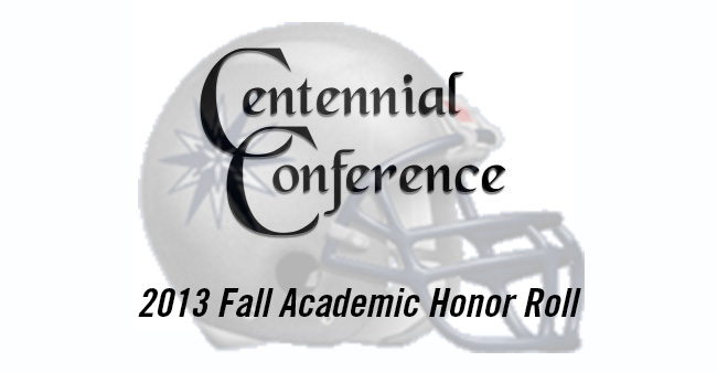 Seven Football Players Named to Centennial Conference Academic Honor Roll