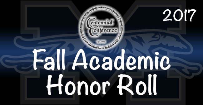 The 2017 Centennial Conference Fall Academic Honor Roll has been announced.