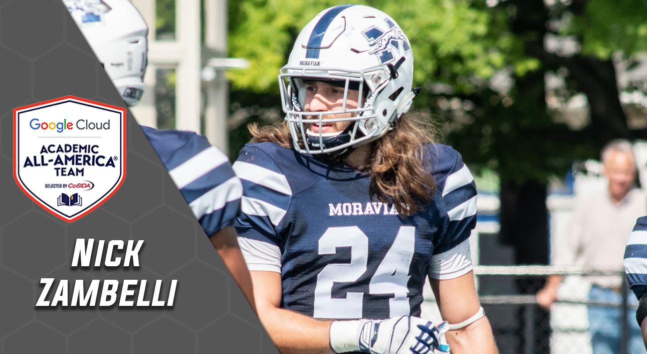 Senior Nick Zambelli named to Google Cloud Academic All-America First Team for second straight year