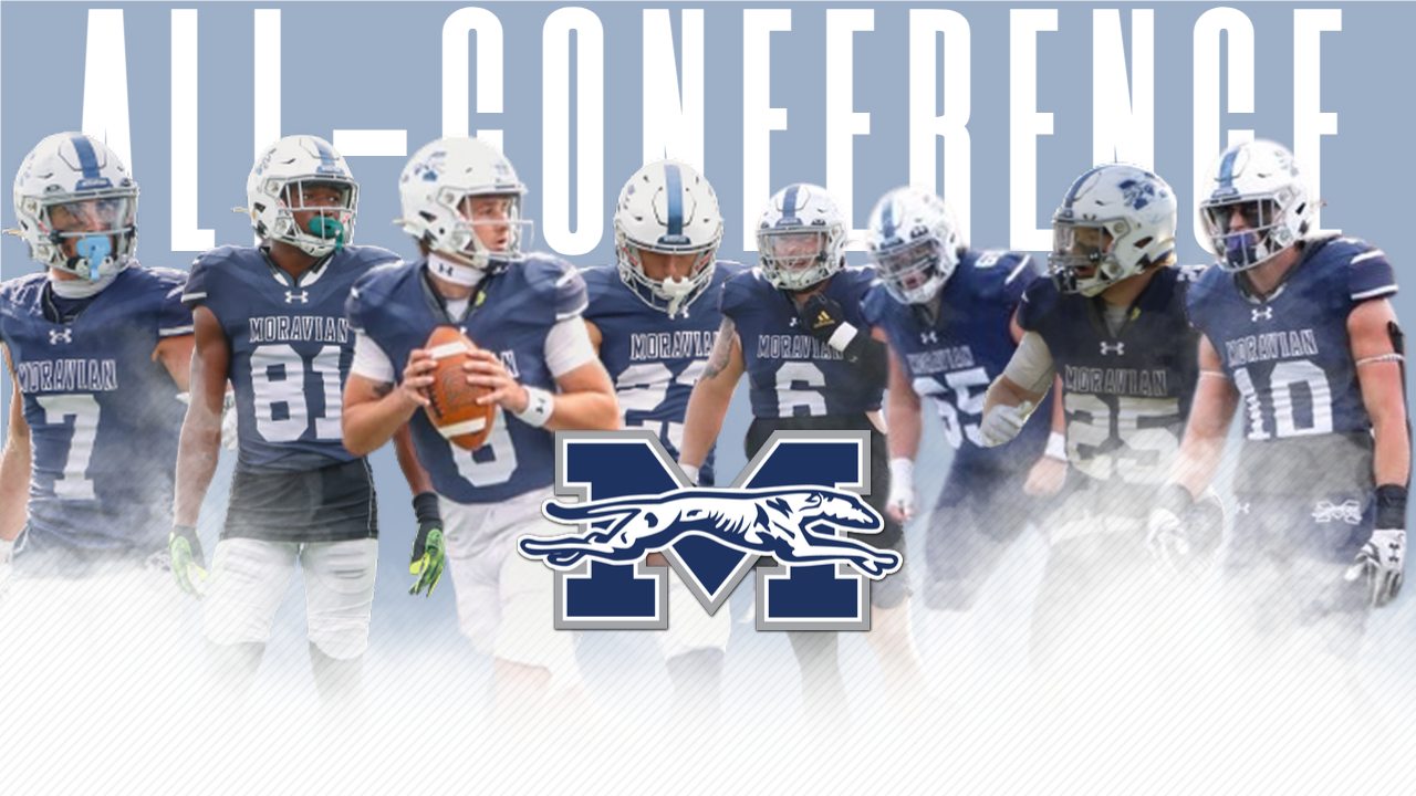 Moravian's eight all-conference football players