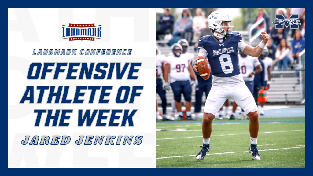 Jared Jenkins set to throw for Landmark Conference Award graphic.