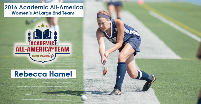 Hamel Honored on CoSIDA Academic All-America DIII Women's At-Large 2nd Team