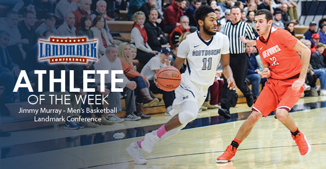 Murray Selected as Landmark Conference Men's Basketball Athlete of the Week