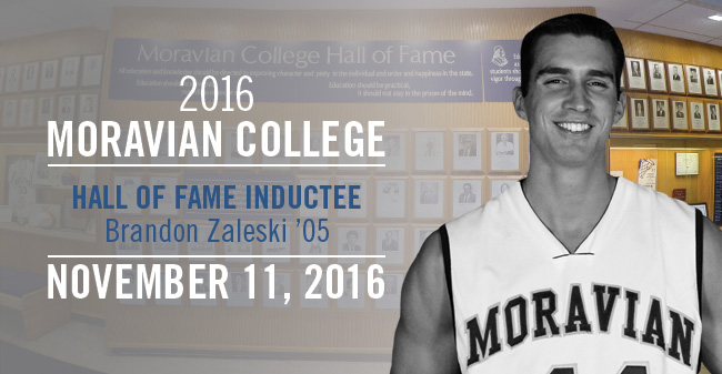 Brandon Zaleski '05 - New Moravian Hall of Fame Inductee