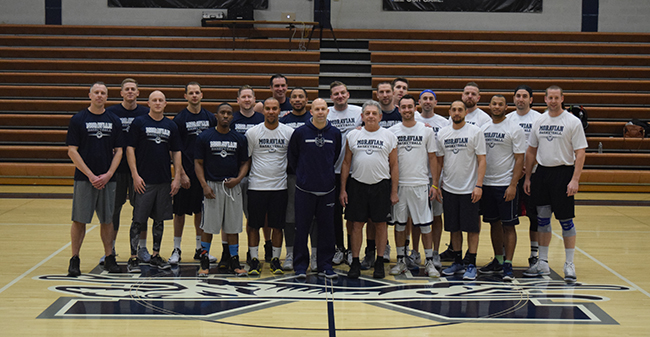 The men's basketball team welcomed back former Greyhounds for the annual Alumni Game on February 10.
