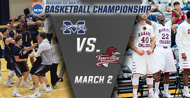 Moravian to play Ramapo College of New Jersey in opening round of NCAA Division III Tournament on March 2.