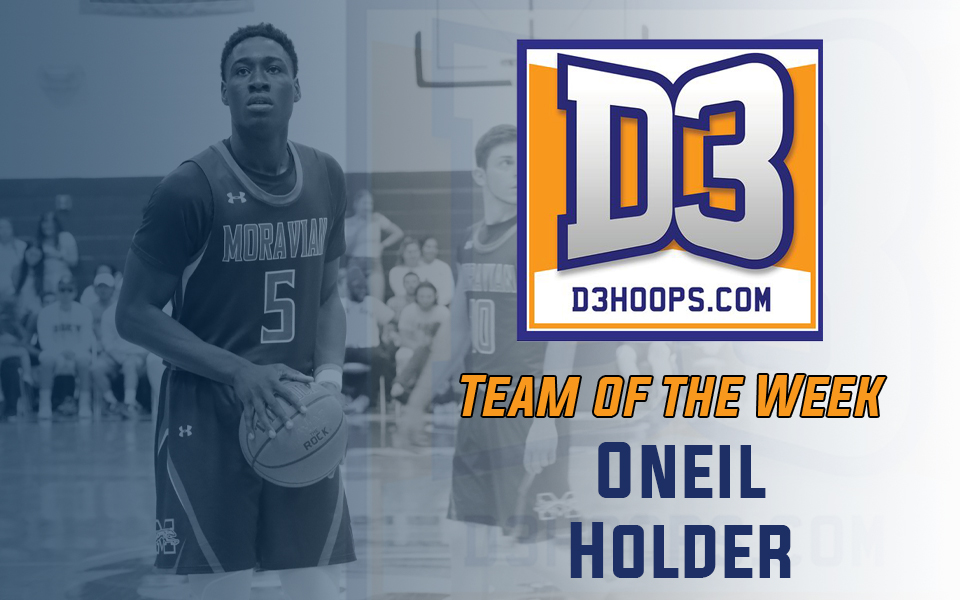Oneil Holder named to D3hoops.com Team of the Week