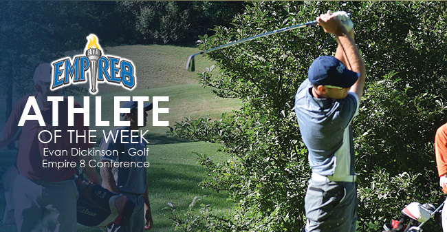Dickinson Named Empire 8 Conference Men's Golfer of the Week