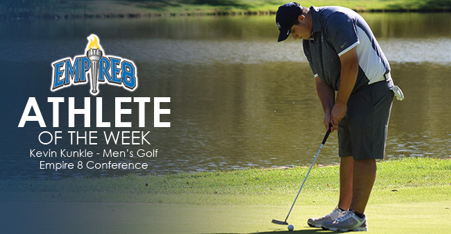 Kunkle Named Empire 8 Conference Men's Golf Athlete of the Week