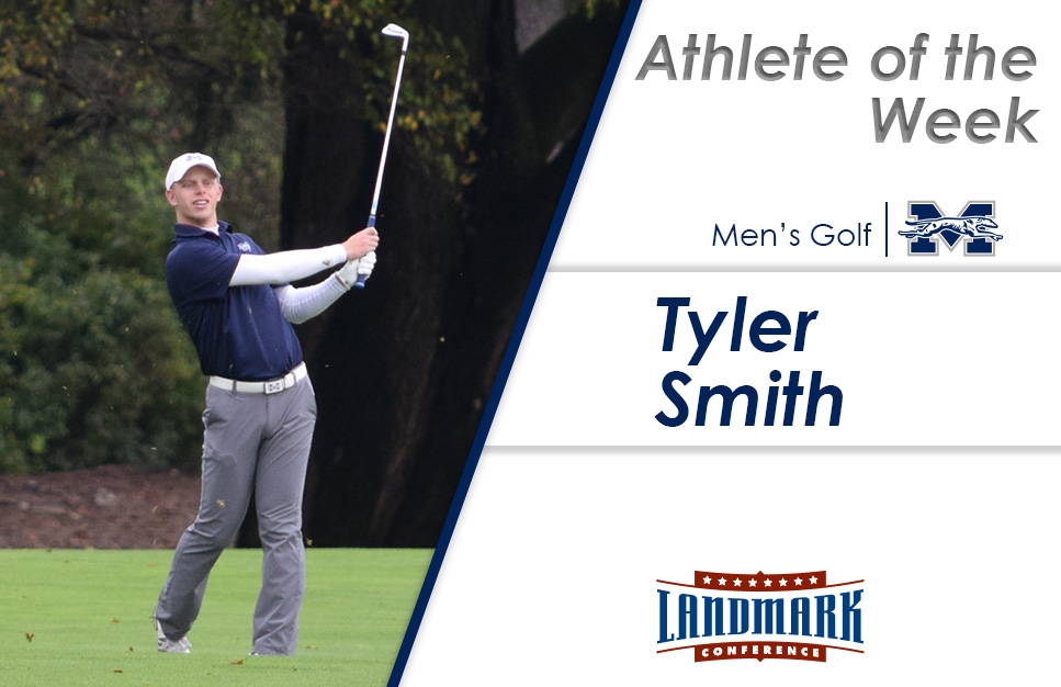 Tyler Smith '18 named Landmark Conference Men's Golf Athlete of the Week for the third time this fall.