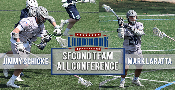 Mark Laratta '19 and Jimmy Schicke '20 named to Landmark All-Conference Second Team.