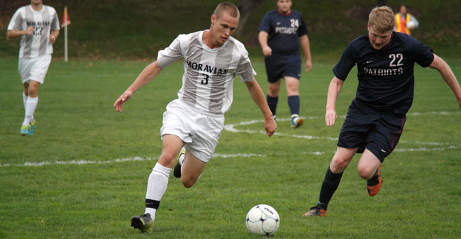 Senior forward Jeff Algor scored twice on Wednesday to extend his Landmark Conference lead in goals scored to 11.