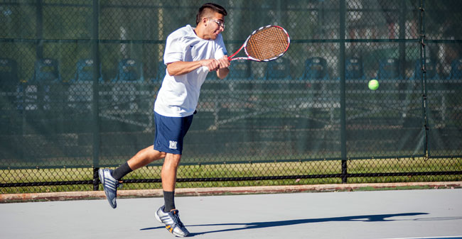 Men's Tennis Comes Up Short in Hard-Fought Match with Clark