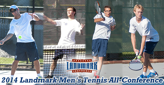 Four Men's Tennis Players Named Landmark All-Conference