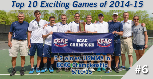 Top 10 Exciting Games of 2014-15 - #6 Men's Tennis Wins Inaugural ECAC Championship