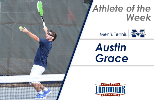 Austin Grace '19 honored as Landmark Conference Men's Tennis Athlete of the Week.