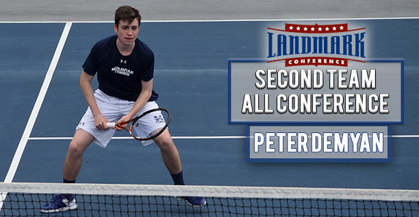 Peter Demyan '19 named to the Landmark All-Conference Men's Tennis Second Team in singles